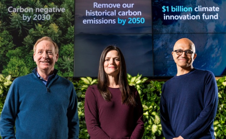 Microsoft vuole diventare Carbon Negative entro il 2050