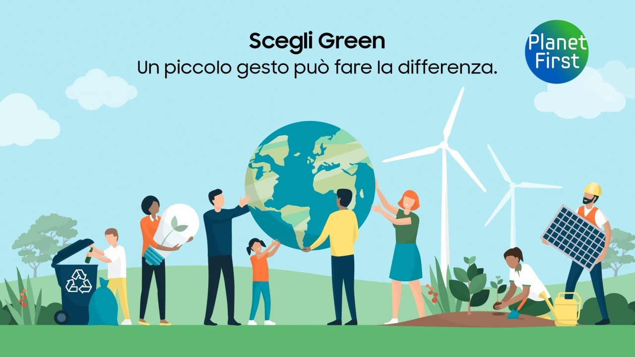 “Scegli Green” di Samsung, il progetto per un futuro più sostenibile