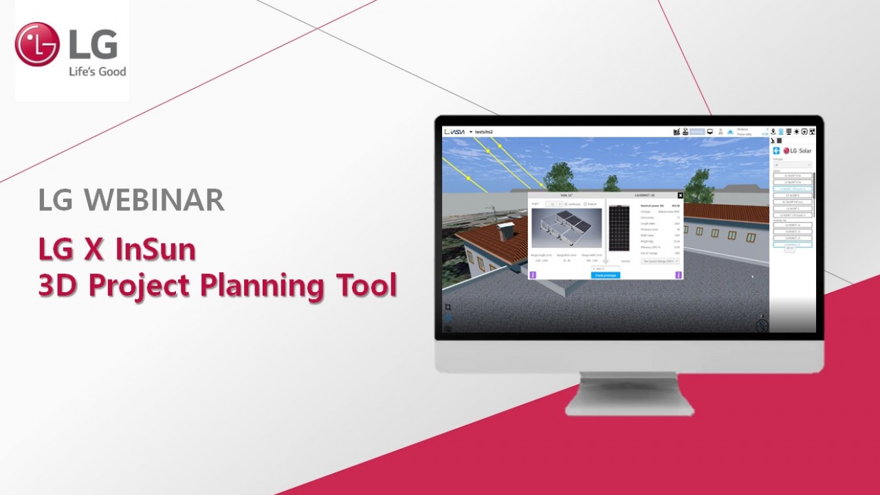 LG Solar presenta il software inSun  per supportare i professionisti del fotovoltaico 