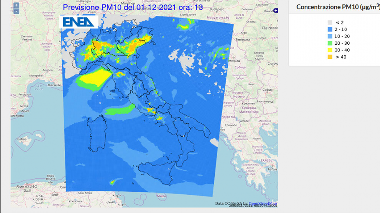 ENEA inaugura il portale sulla qualità dell'aria in Italia