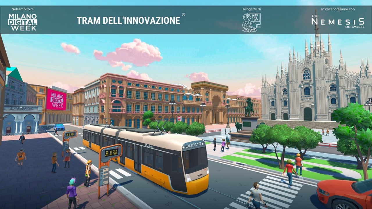 Milano Digital Week 2023: il Tram dell’Innovazione di Women&Tech ETS corre nel Metaverso  