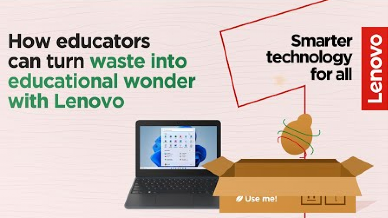 Lenovo presenta un progetto per le scuole per trasformare le scatole dei PC in una attività STEM