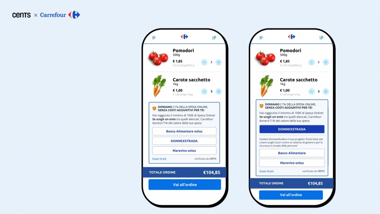 Carrefour Italia in partnership con Cents rafforza il suo sostegno ai progetti di sostenibilità ambientale 