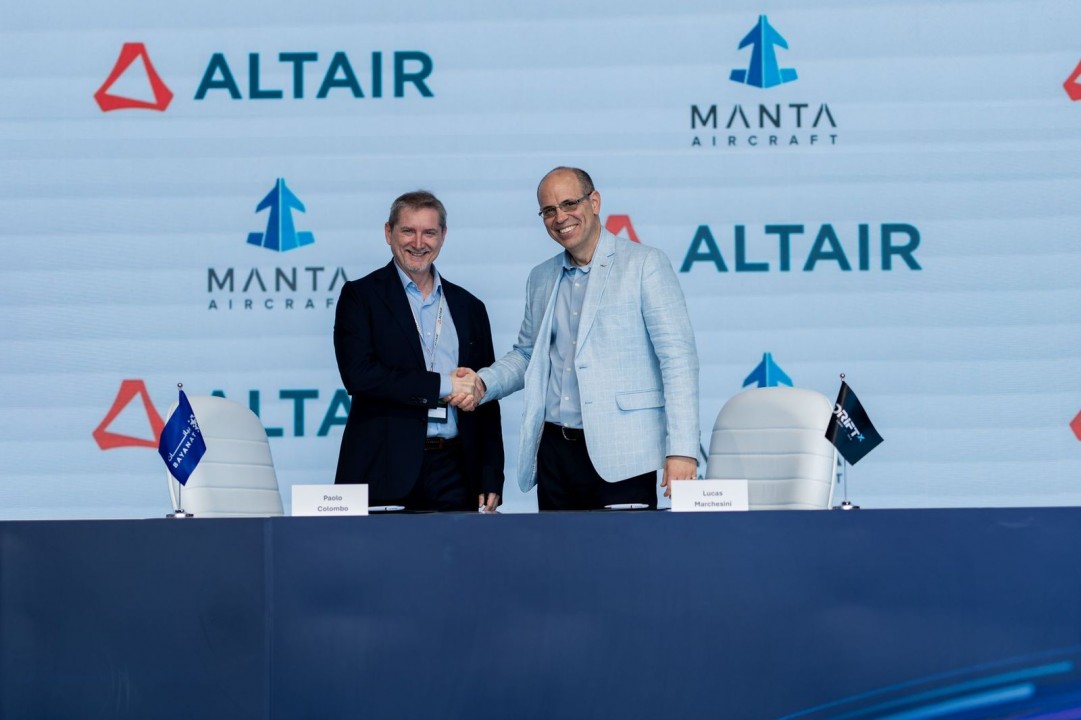 Il gigante Altair con la startup italiana Manta per rivoluzionare la mobilità aerea