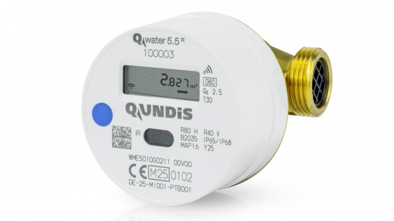 QUNDIS lancia in Italia i nuovi contatori elettronici dell’acqua Q water 5.5 R  
