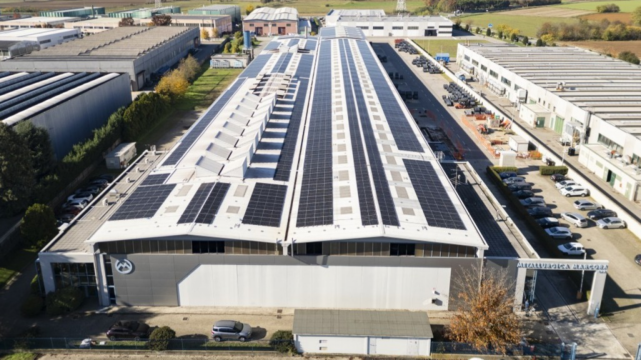 Fotovoltaico industriale E.ON per Metallurgica Marcora