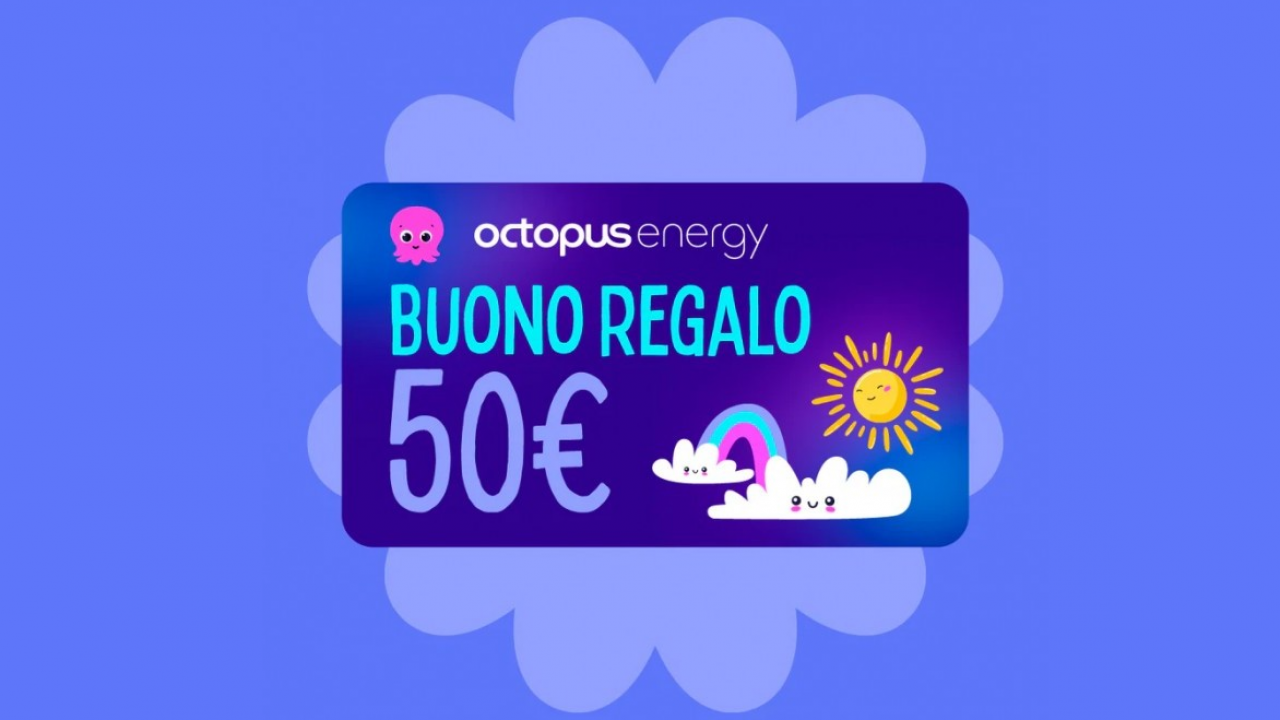 Regalare energia green con le gift card Octopus Energy