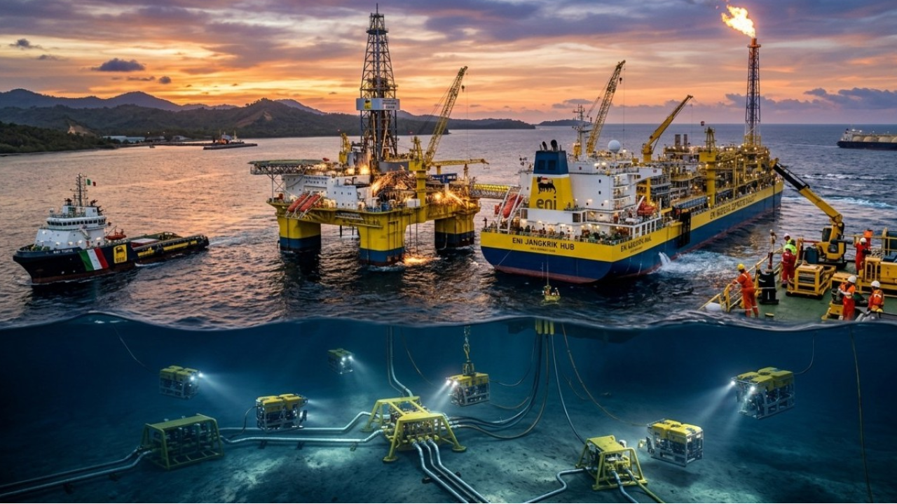 Eni accelera sugli hub di gas in acque profonde in Indonesia